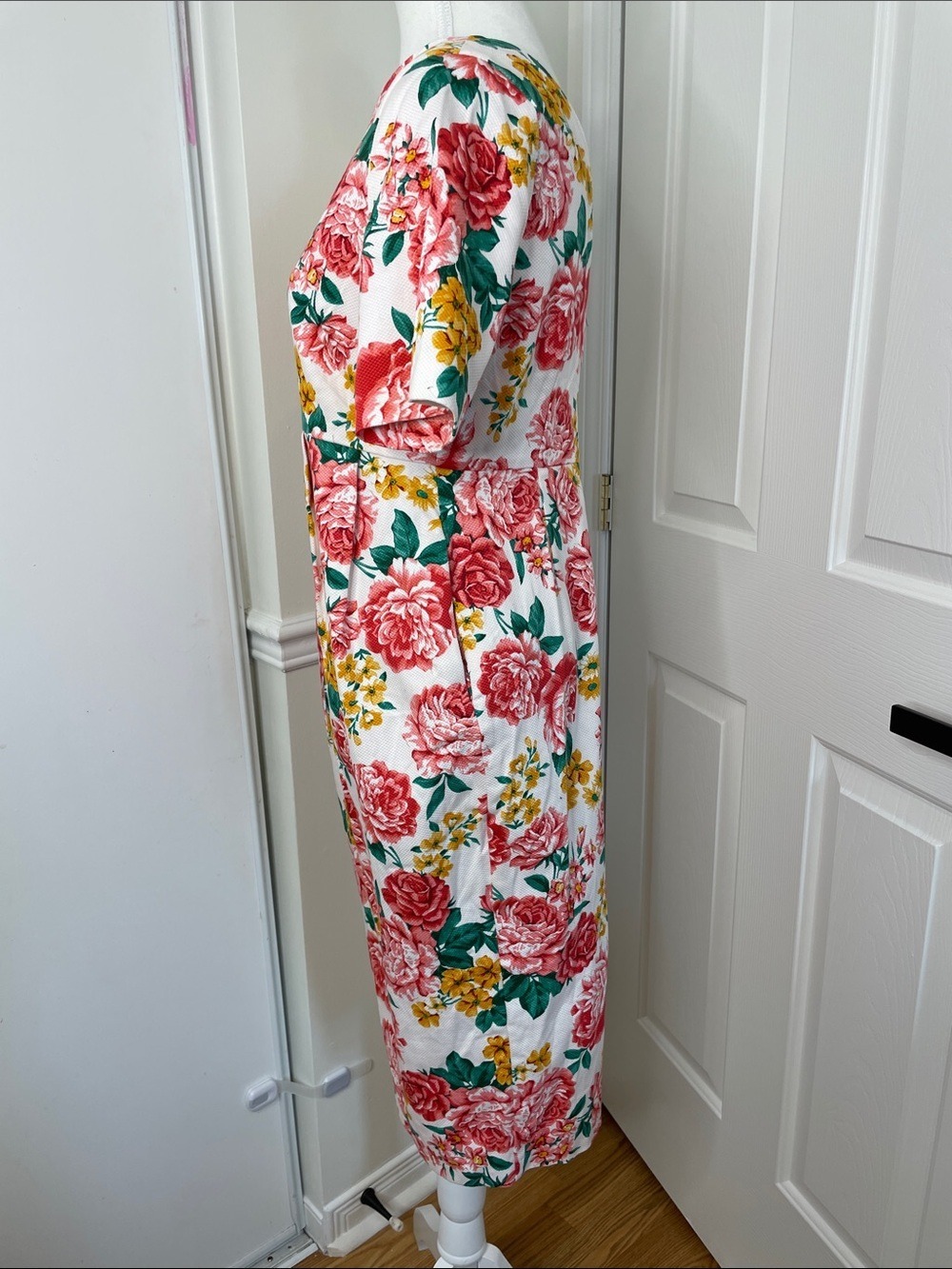 NWT ASOS Maternity Wiggle Floral Midi Dress 6 - Picture 6 of 15